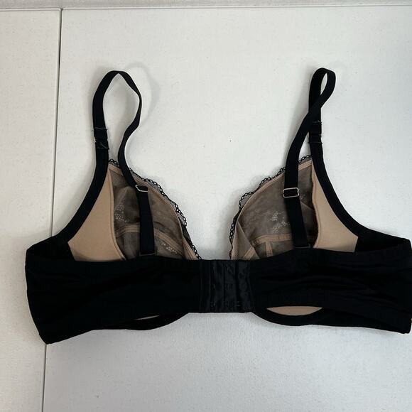 Torrid Curves Plus 40B Bra Plunge Unlined Mesh Lace Straight Back Multi-Way - Picture 5 of 15